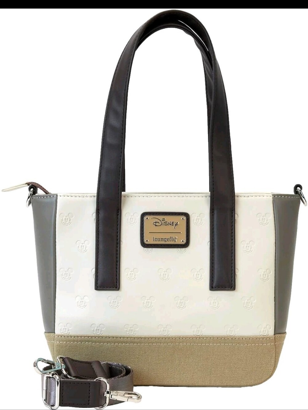 New Loungefly Disney Mickey & Friends Mini Tote Bag Faux Leather & Canvas